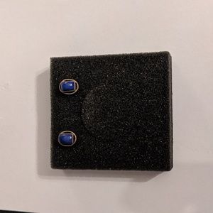 Blue gem Earring stud